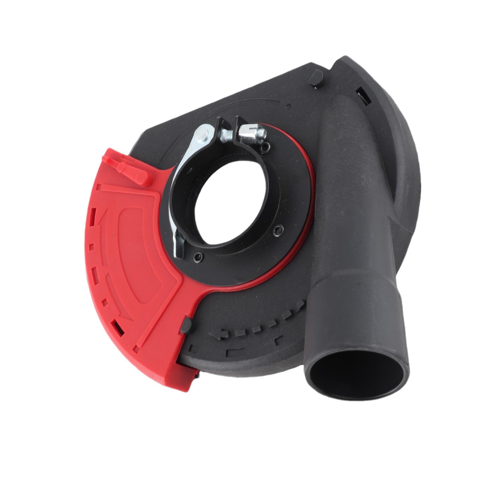 

5 In Power Grinding Dust Shroud Iron PA66 Red Black Wearproof Surface Grinding Shroud for 125 150 Angle Grinders