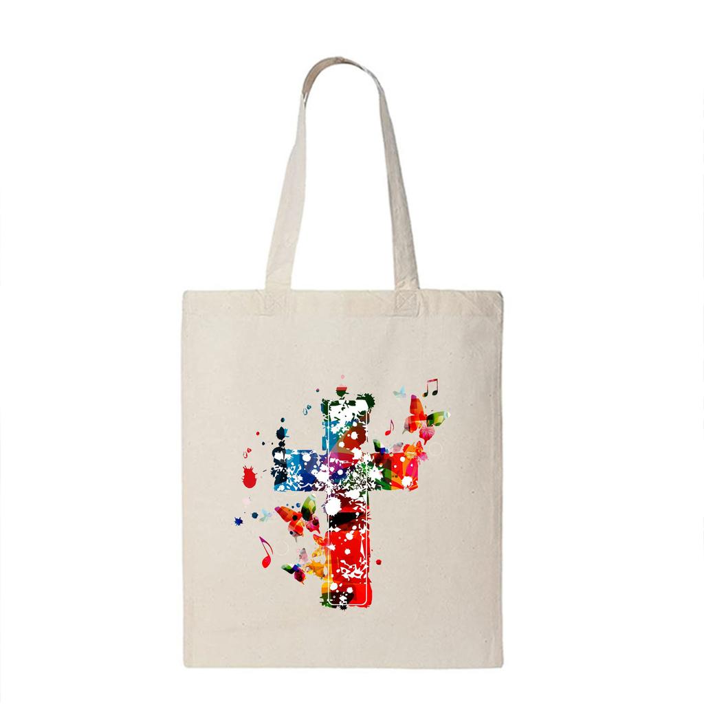 תיק בד ידידותי לסביבה ורב-תכליתי - מושלם לקניות, אחסון וספרים