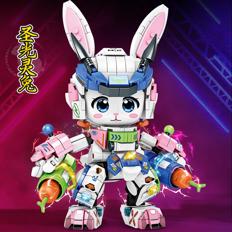 Chinese Zodiac Animal Building Block Set Toy Mechanical Model, Children's Educational Assembly Toy for Collection, Display and Gifting