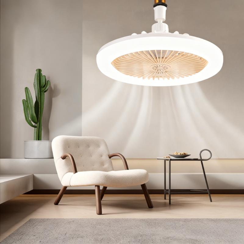 Tri Color Fan Light with Aromatherapy and Remote Control, Detachable Silent Light, Suitable for Study/dining/bedroom