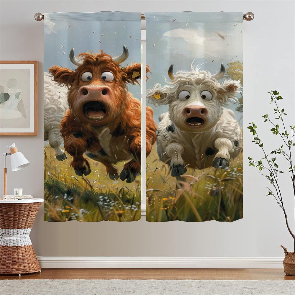 

Prairie Yoga Lace Curtains Salon 2 Pieces Modern Home Decoration Luxury Living Room Curtains Livingroom Blackout Tentacles Blind W50xH70cmx2pcs-CL