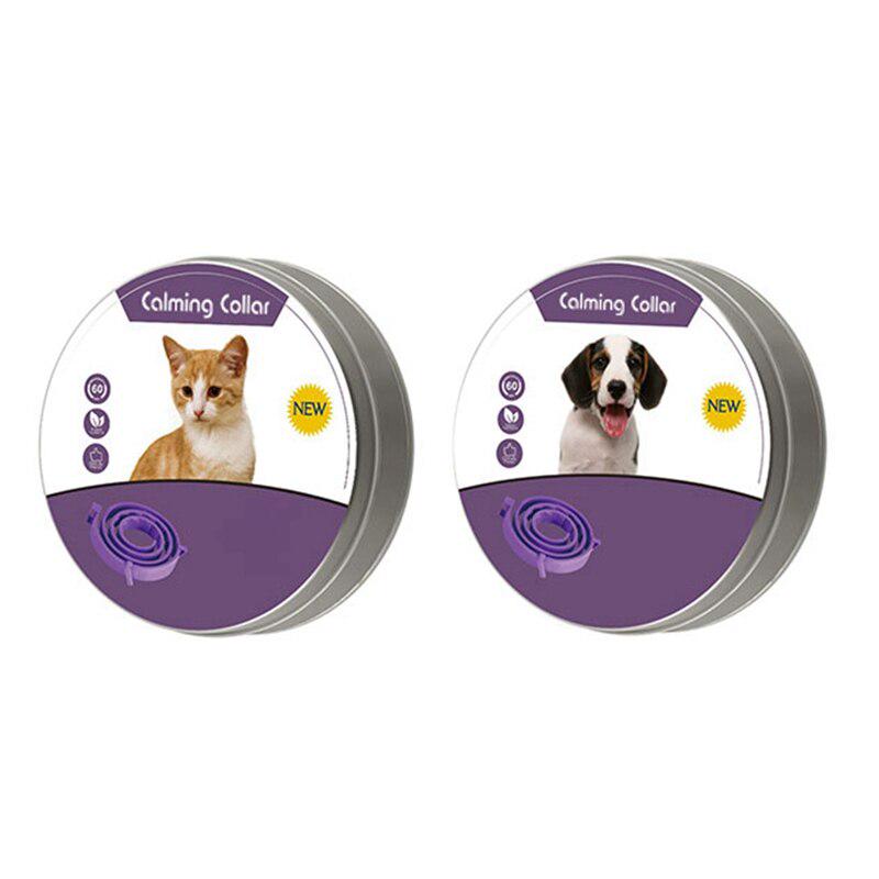 Pet Calm Collar, Cat And Dog Soothe Collar,  Adjustable TPR Neck Strap Relieve Anxiety, Remove Restlessness