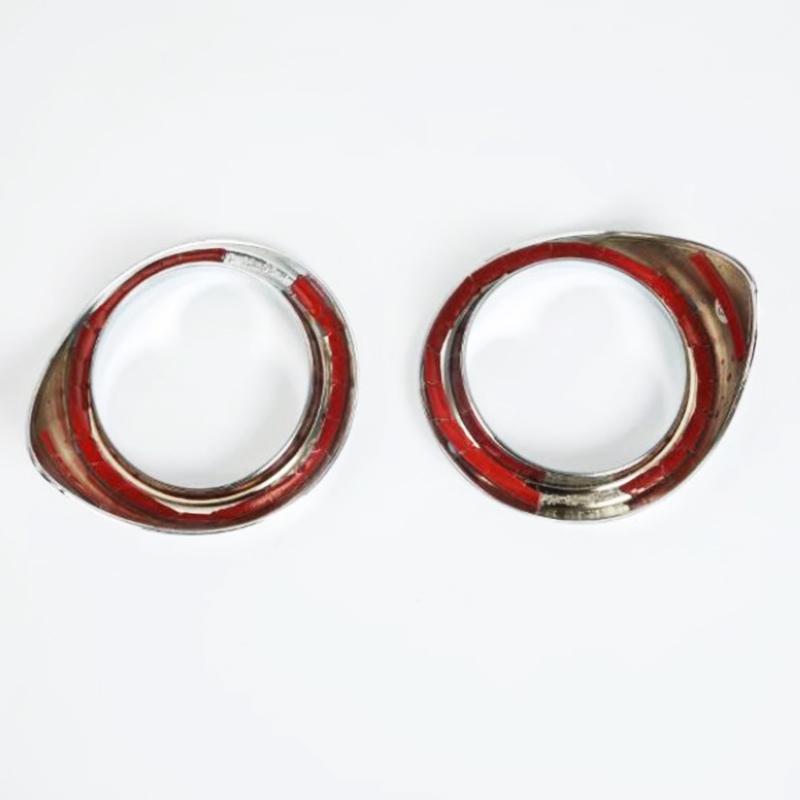 Car Styling For Subaru XV Crosstrek 2017 2018  ABS Chrome Front Fog Light Cover Trims Bezel Head Fog Lamp