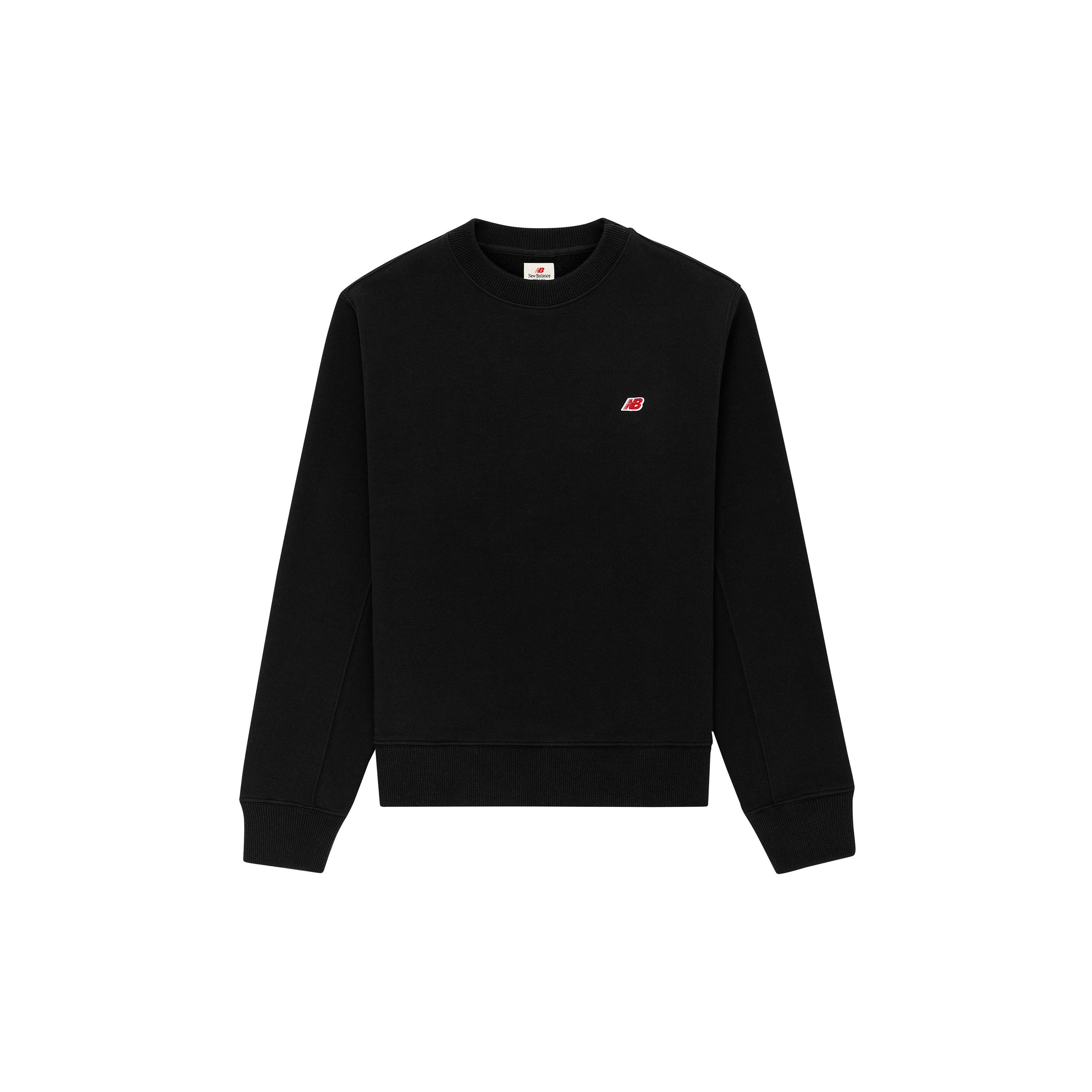 New Balance Made in USA Core Sweatshirt Asia Sizing  Black  Men s MT21541-BK M