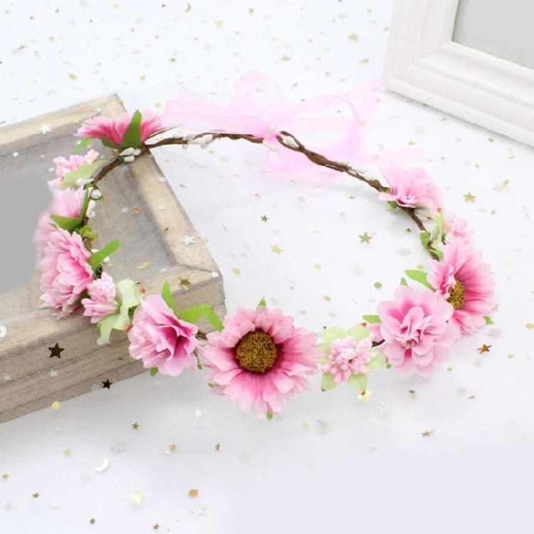 Eye Catching Flower Wreath Flower Crown Headbands Flower Hair Accessory for Women