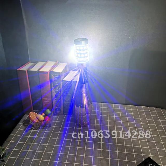 Aluminum Alloy Flash Stick Rechargeable LED Flash Stick Bar Wine Atmosphere Props KTV Luminous Wine Glow Stick