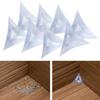 Yousheng 100pcs/200pcs Corner Dust Guards Triangle Stair Anti-collision PVC Inside Corner Dust Guards Household Use
