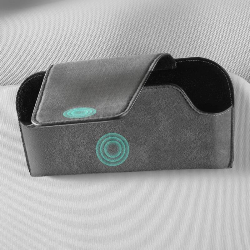 Sun Visor Sunglasses Clip Glasses Case Sunglasses Frame Box Car Sun Visor Glasses Case Clip Magnetic Stable Glasses Storage Box