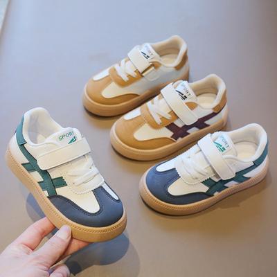 Chaussures décontractées pour enfants, printemps et automne 2025, chaussures de sport pour garçons et filles, petites chaussures blanches à semelles souples