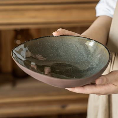 Miseczka o specjalnym kształcie Japoński styl retro Ceramiczna miseczka Naczynia Stołowe Domowa miska Miska na sałatkę owocową Kreatywna nieregularna miseczka