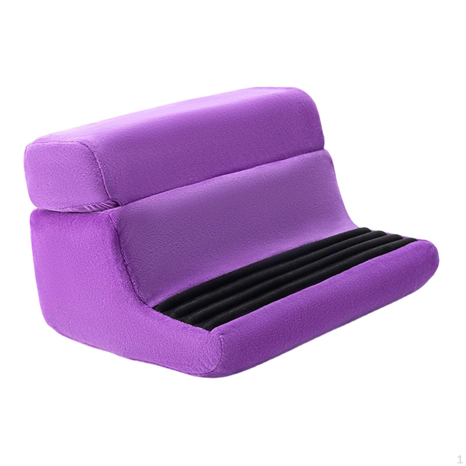 

Phone Portable Holder Dock with Removable Cover Foldable Lap Cushion Soft Pad Pillow Suitable Фіолетовий