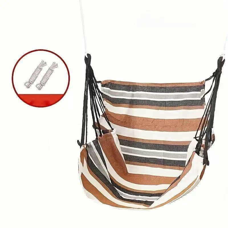 Single Fabric Hammock Chair – Outdoor Swing, Non-Slip Base & Storage Bag. Ideal For Dorms & Relaxation