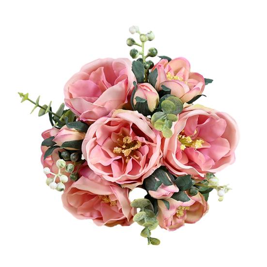 Beautiful Non-fading Decorative Bright Color Home Decoration Fake Rose Living Room Artificial Hibiscus