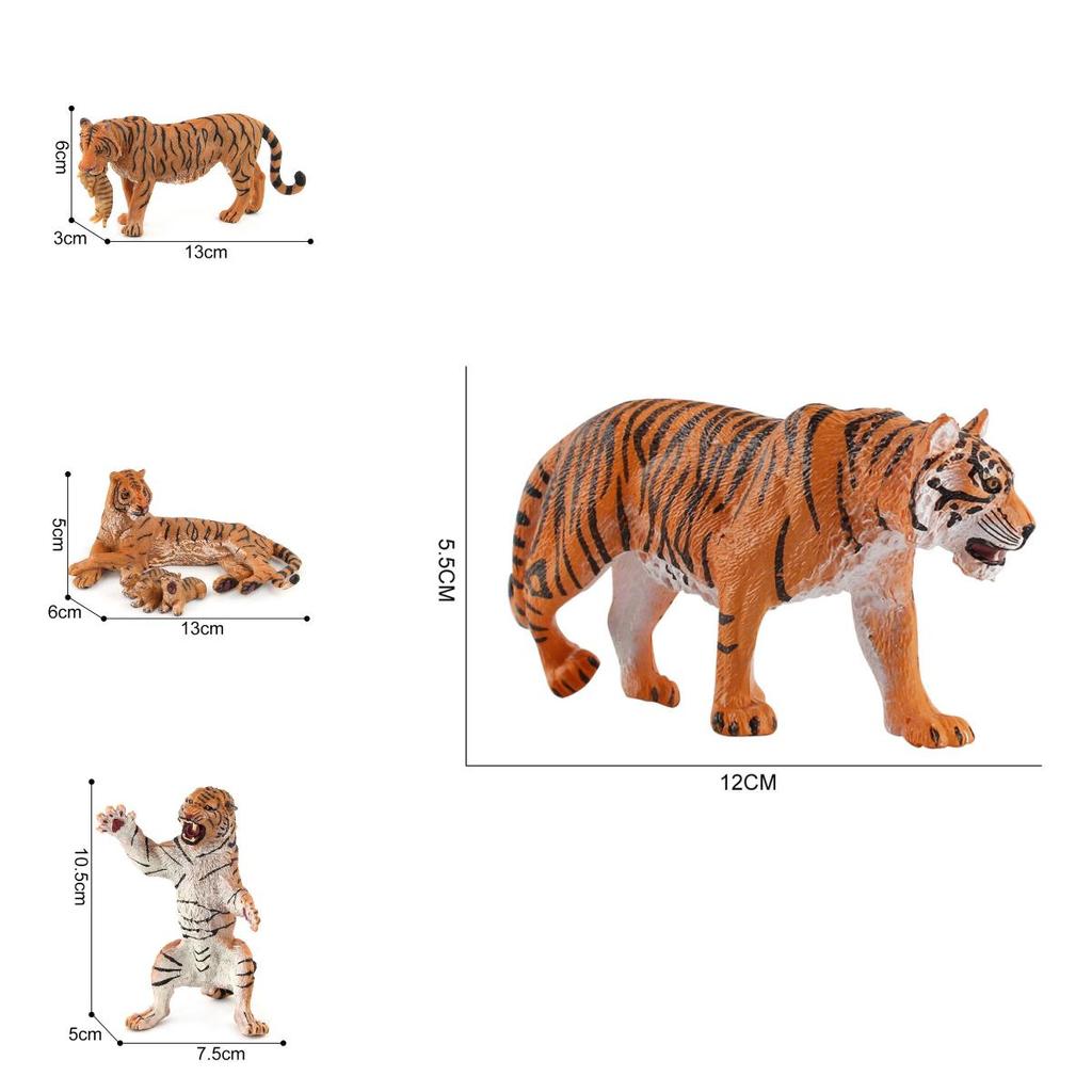 Wildlife Animal Model Amur Tiger With Lifelike Features For Kids Learning And Collecting