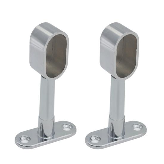 

2 шт., штанга для гардероба из сплава, потолочный кронштейн, держатель для одежды, рычажный фланец 3