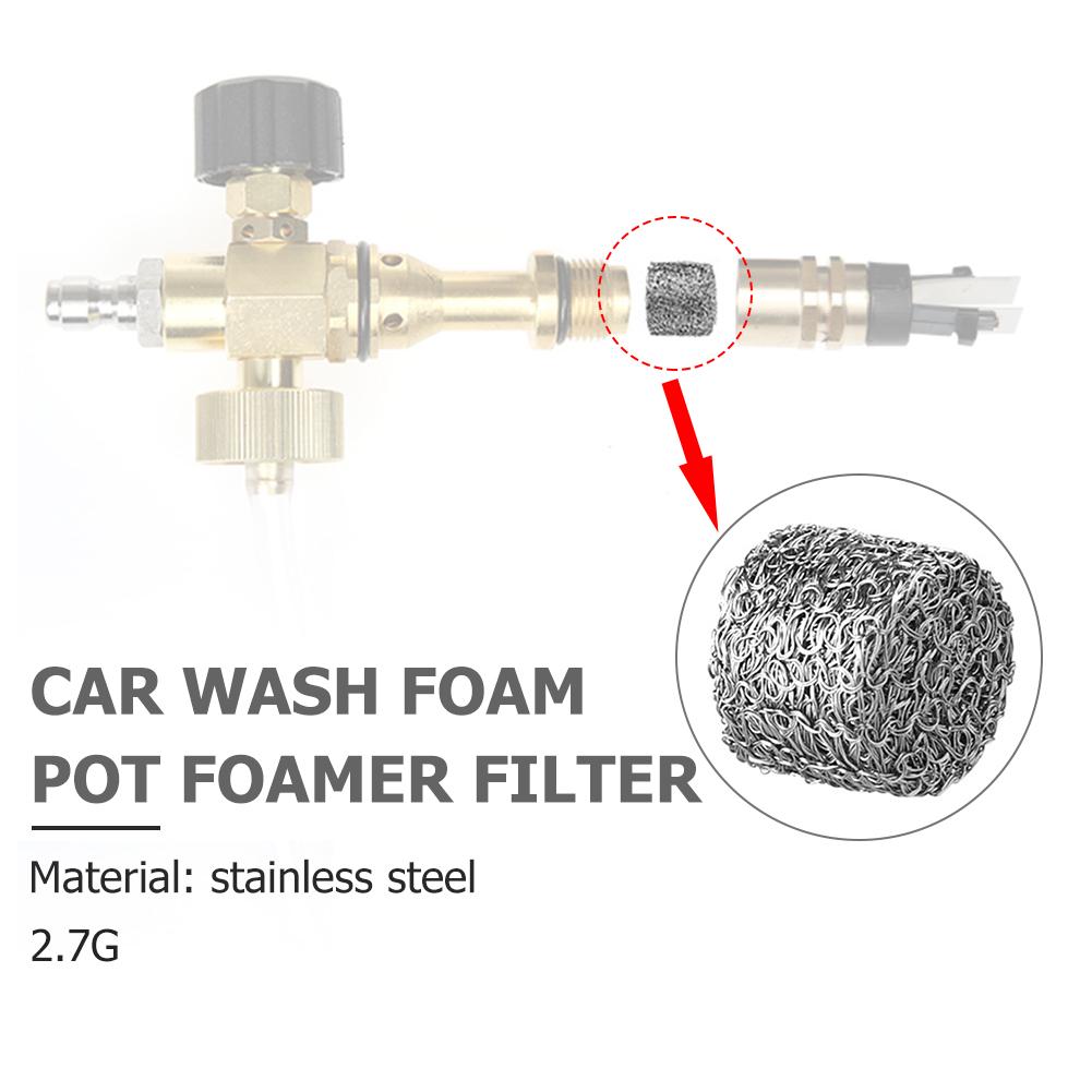 1-30pcs Foam Lance Filter Mesh Gauze 2.7g/3.7g Stainless Steel Replacement Pressure Washer Snow Foam Generator Cleaning Accessor