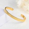 Personalized Ayatul Kursi Islamic Jewelry Bracelets Stainless Steel Open Bangles