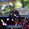 Decorative Solar Garden Light Outdoor Waterproof Firefly- for Path Light for Pathway Yard Patio Landscape Warm White/Col