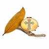 Antique Brass Compass Nautical Maritime Pocket Compass With Leather Case Gift 2"