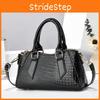 Textured Fashionable Crocodile Pillow Bag Chic Simple Handheld Shoulder Tote