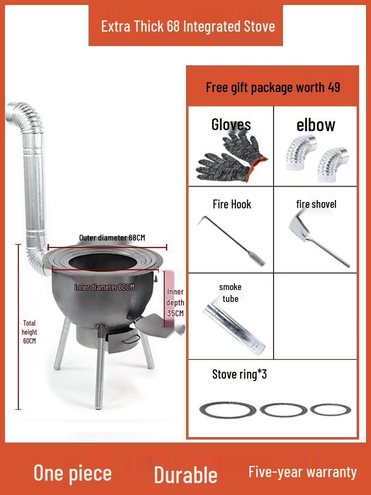 Portable Wood-Burning Stove: New Design for Household and Outdoor Use