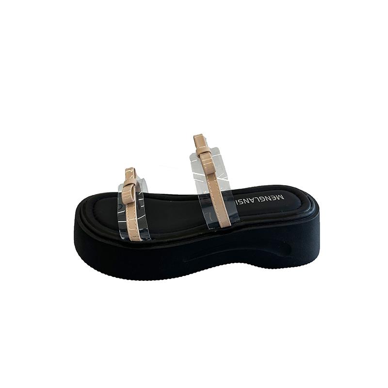 Fashion 2025 New Shoes Ladies's Slippers on A Wedge Luxury Slides Slipers Women Platform Designer Fashion Female Shoes Ladies's Slippers