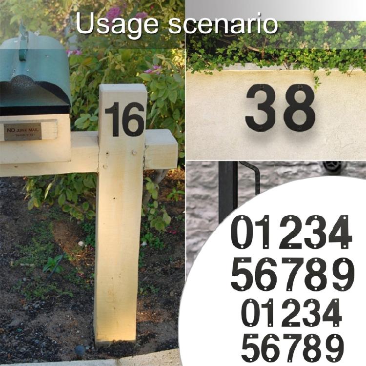 Contemporary Stainless Steel Building Numbers Modern Designings Address Number Plaste Simple Installation for Household