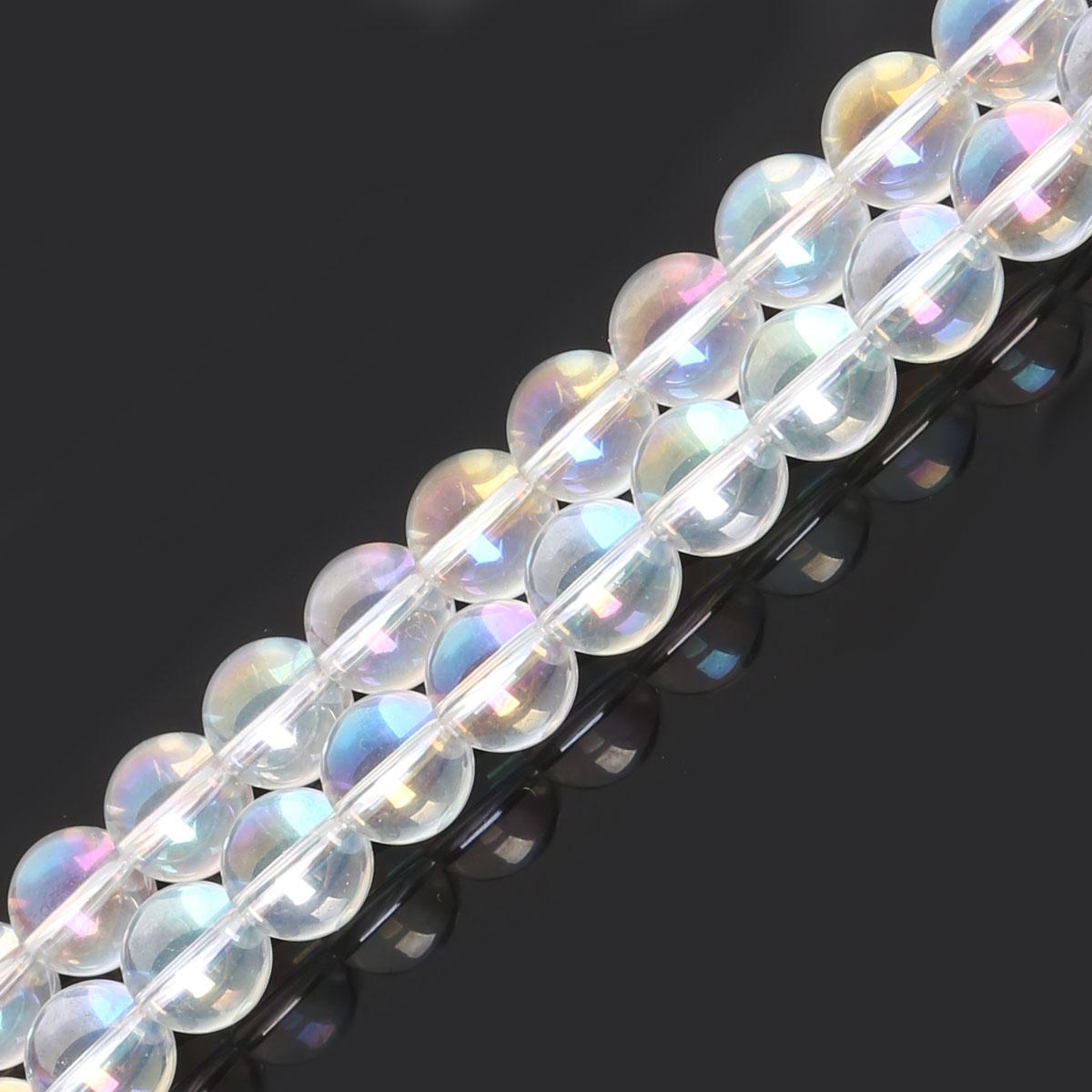 

4-12 мм кришталеві скляні гладкі спалахові шарм-намистини для виготовлення намиста своїми руками 12mm 38pcs