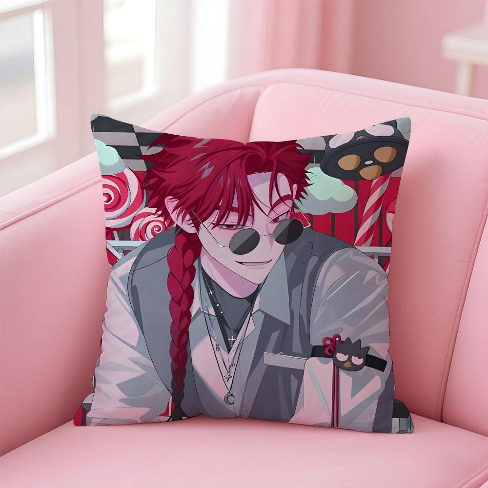Аниме L-LINK CLICKS Наволочка Удобная Двусторонняя Наволочка Идеально для Автомобиля Дивана Спальни и Многого Другого 12x12Inch