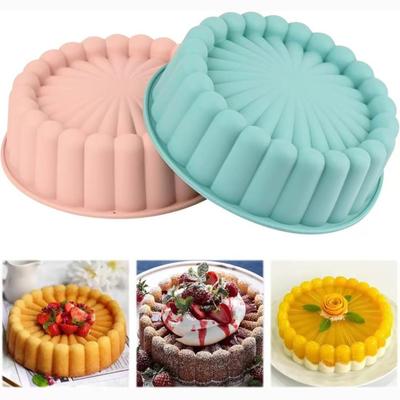 Silicone Cake Mold Flexible Large Round Breads Molds Oven Microwave Dishwasher Reusable
