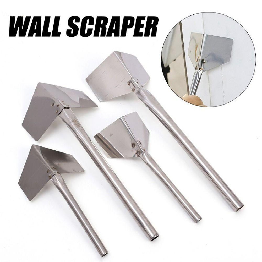 

1Pcs Caulk Removal Tool Wall Plaster Scraper Stainless Steel Drywall Corner Putty Shovel Large Inside Corner