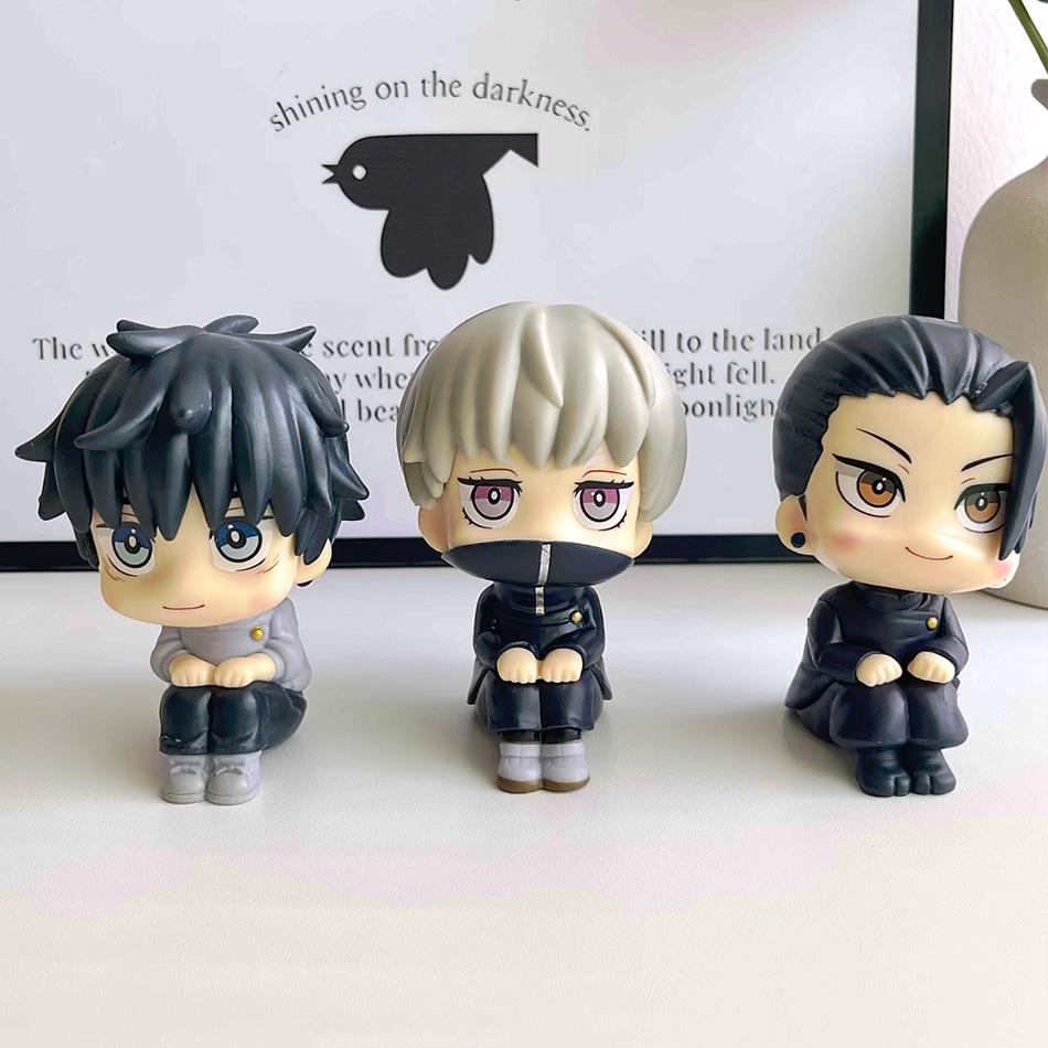 Q Version Jujutsu Kaisen Figures Cute Yuji Itadori Gojo Satoru Pvc Action Figures Anime Figure Model Toys Collection Doll Gift