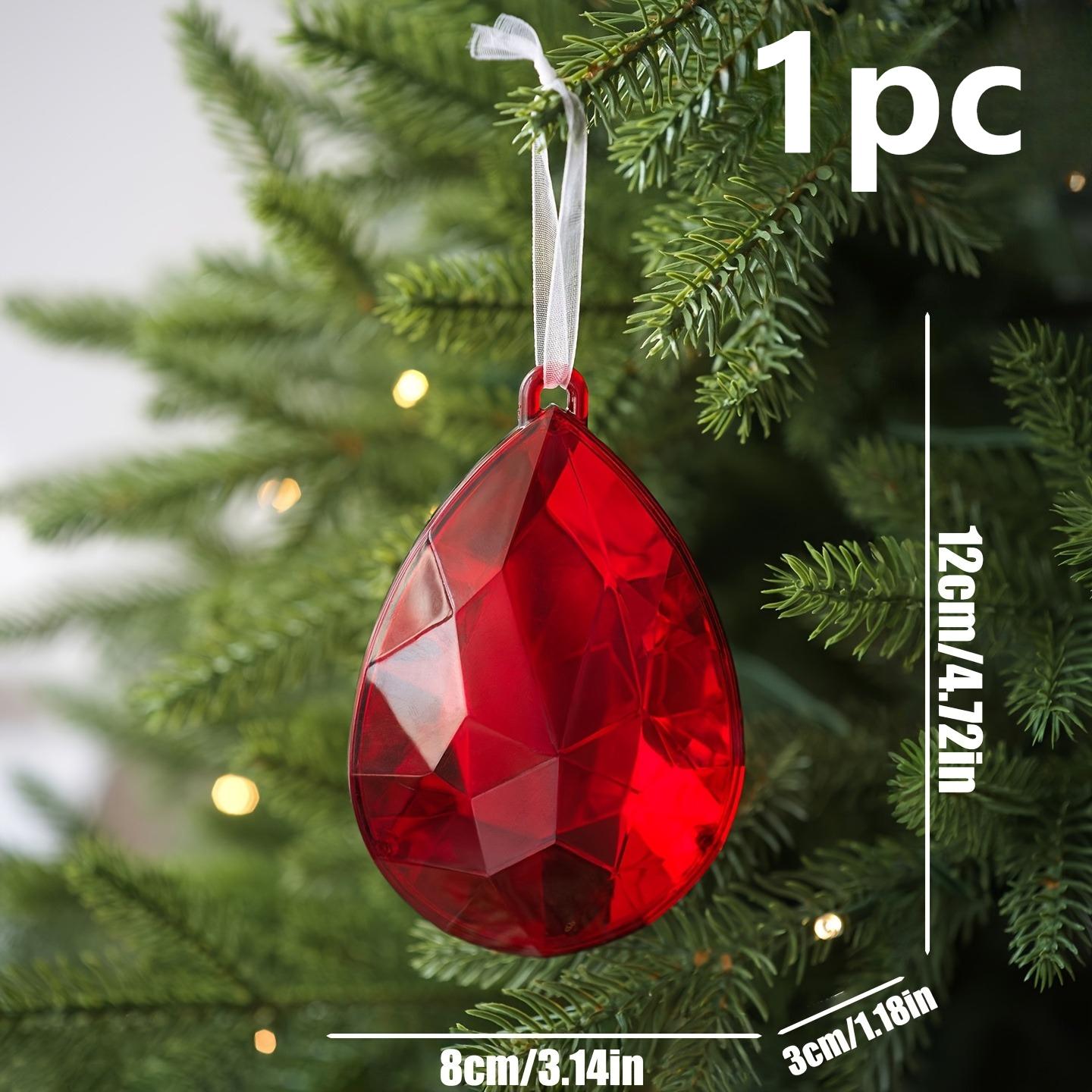 

1pc Plastic Multicolor Artificial Christmas Tree Ornaments, Festive Home Decor Hanging Accessories for Holiday Decoration