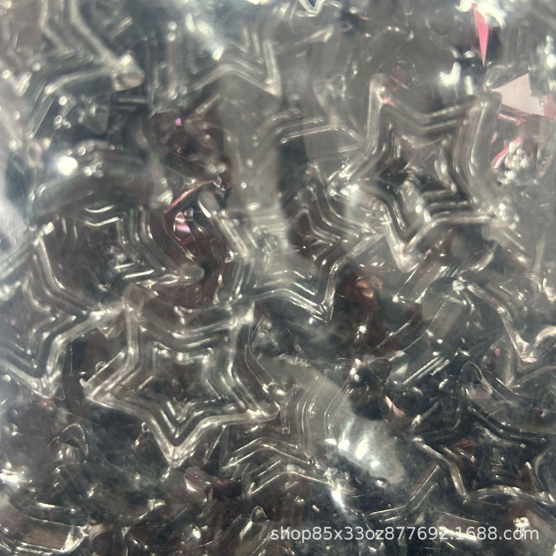 Acrylic Heart and Star Transparent Beads for DIY Jewelry Making