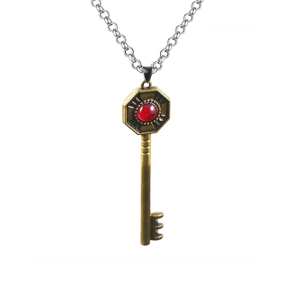Anime JOJO'S BIZARRE ADVENTURE Collana Pietra Rossa di Aja Ciondolo Cosplay Collana a Catena Girocollo Collane Ciondoli Gioielli Donna Uomo