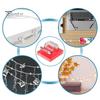10/50 stk klar kabelhåndteringsklips selvklebende multifunksjonell wirefesteklips klebrig ledningsholder Utendørs Christmas Fairy Light Organizer Clip