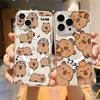Funny Cartoon Cute Capybara Magsafe Magnetic Phone Case for Samsung Galaxy S24 S23 S22 S21 S20 FE Plus Ultra 5G Soft Clear Cover