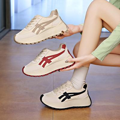 Ins Korean Version of Platform Dad Shoes 2025 Spring New Street Shot Student Running Sports Increase Leisure HY2512