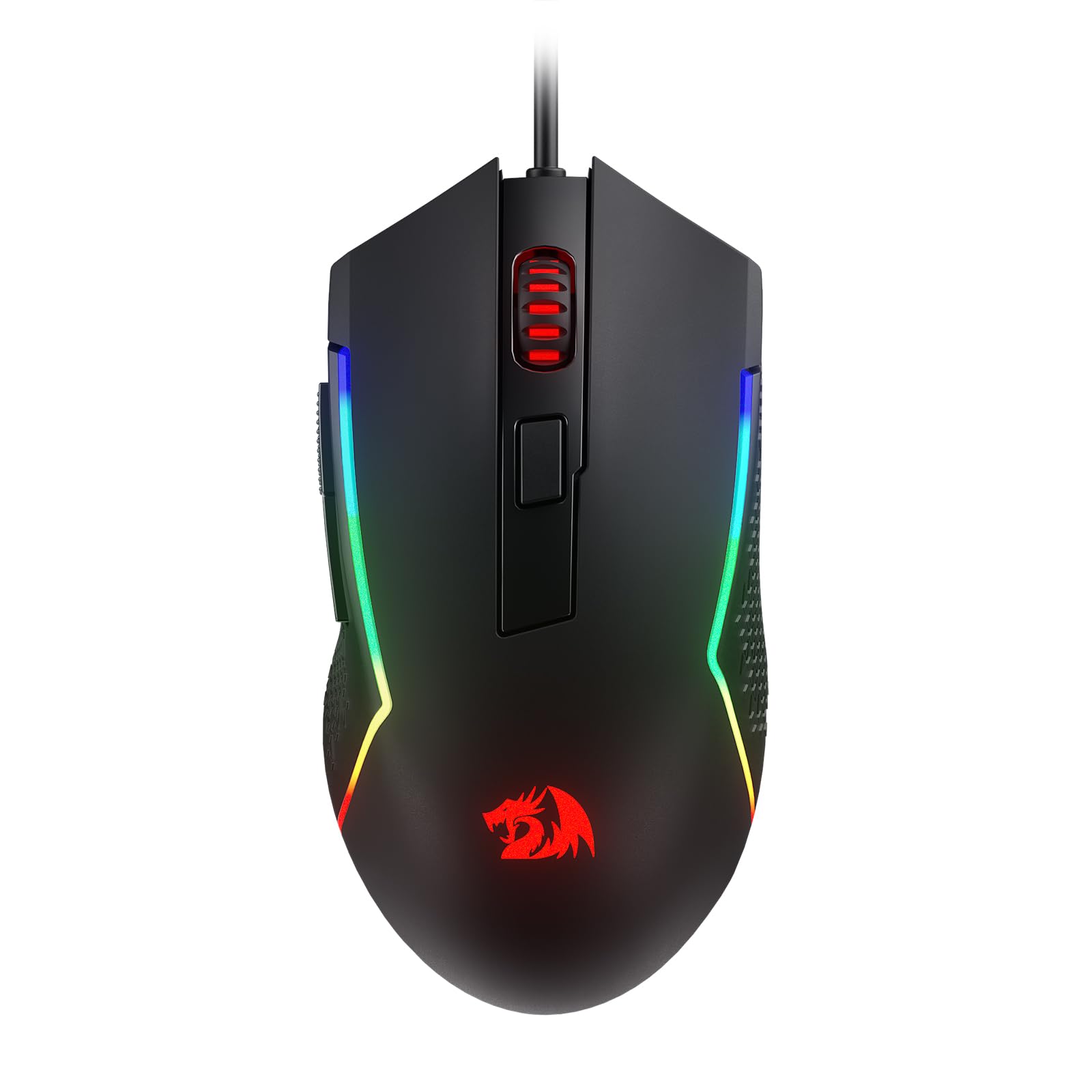 

Redragon M616 RGB Gaming Mouse, 10000DPI Wired Optical Gaming Mouse with 6 Programmable Buttons and 8 Backlight Modes, Software Supports DIY