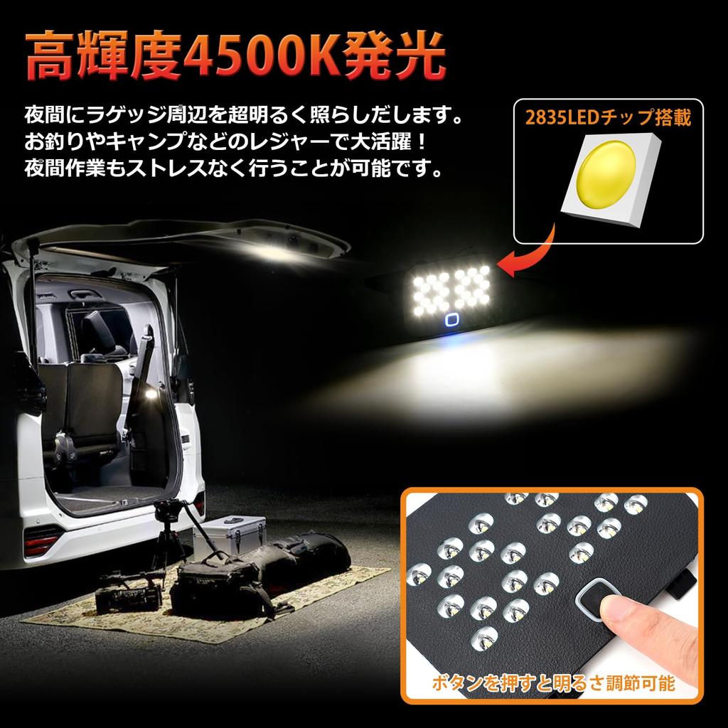 Kitazawa Shoji Alphard Vellfire 40 Series Additional Luggage Lamp Brightness Adjustment Coupler ON Additional Kit Unit High Brightness Touch Sensor