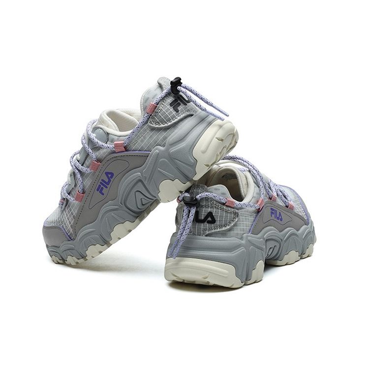 FILA Fusion Casual Low-Top Lifestyle Shoes Women sneaker White Gray T12W125202FSG