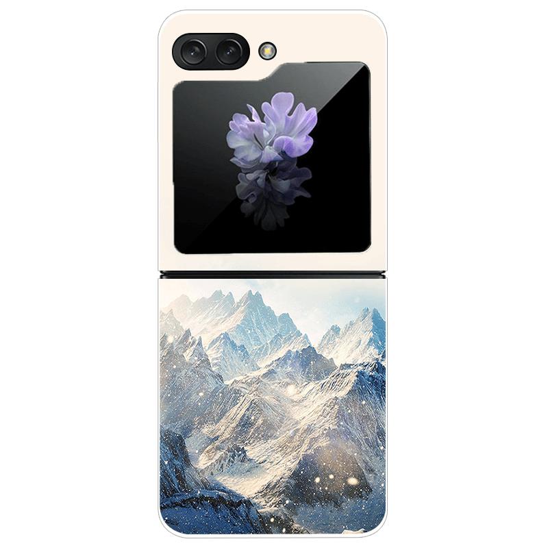 Clear Phone Case For Samsung Galaxy Z Flip7 Fashion Hard PC Silicone Cover For Galaxy Z Flip 7 5G ZFlip7 Transparent Protector