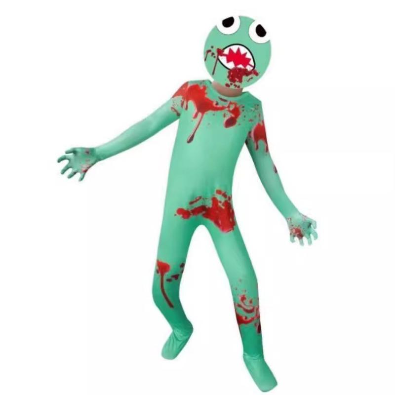 Halloween Rainbow Friends Spiel Blaues Monster Kostüm Einteiler Robles Spiel