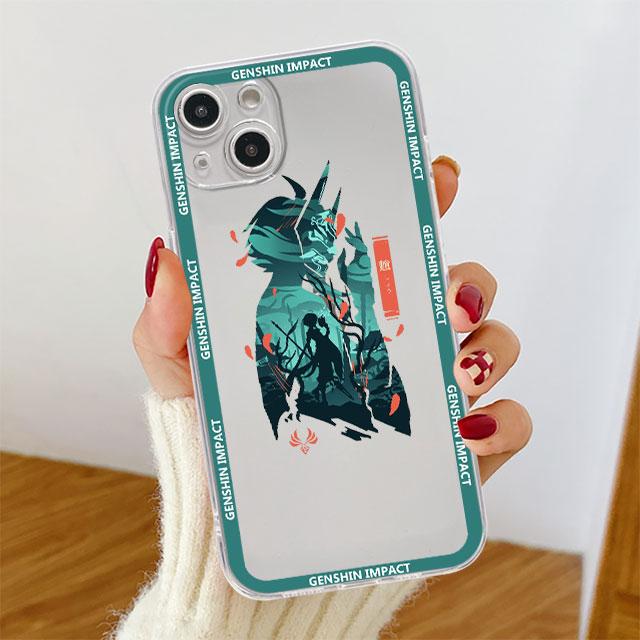Hra Genshin Impact Průhledný obal pro Apple iPhone 14 11 13 12 Pro 7 8 Plus XR X XS Max 6 6S 13Pro Silikonový kryt na telefon