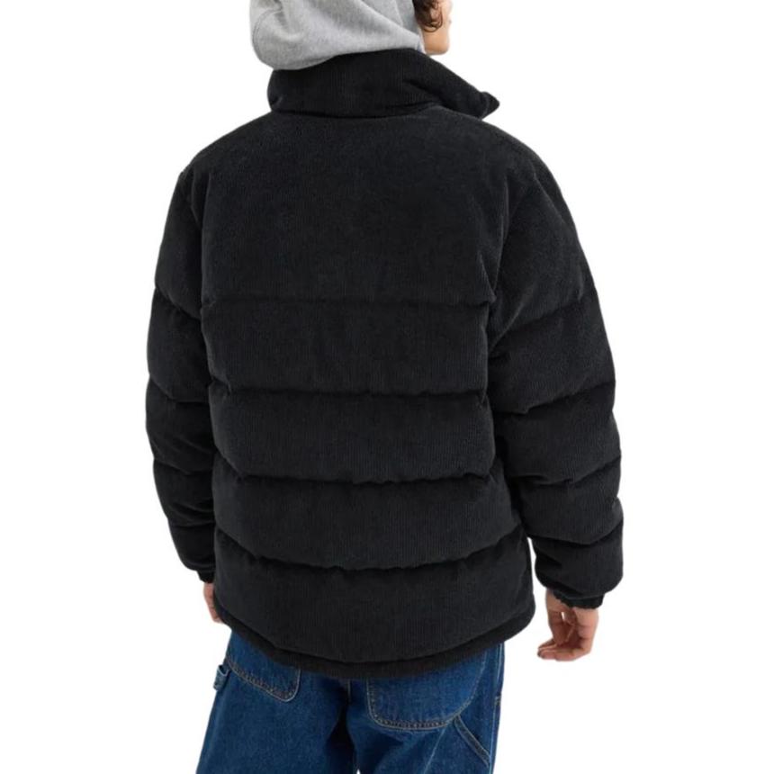 Coach FW24 Solid Color Letter Print Zipper Stand Collar Long Sleeve Down Jacket Men outerwear Black CT737-BLK