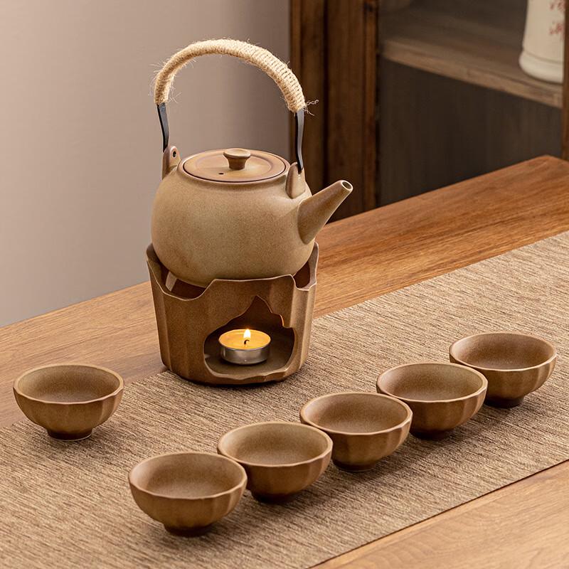 Meijin Vintage Wood-Fired Ceramic Tea Kettle Set