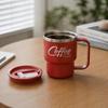 304 Stainless Steel Double Wall Insulated Coffee Cup With Handle Portable Students Leak-Proof Water Cup Milk Coffee Mug