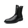 English Chelsea Boots Autumn Winter Martin Short Boots Hairstylist Pointed Boots High Top Leather Shoes