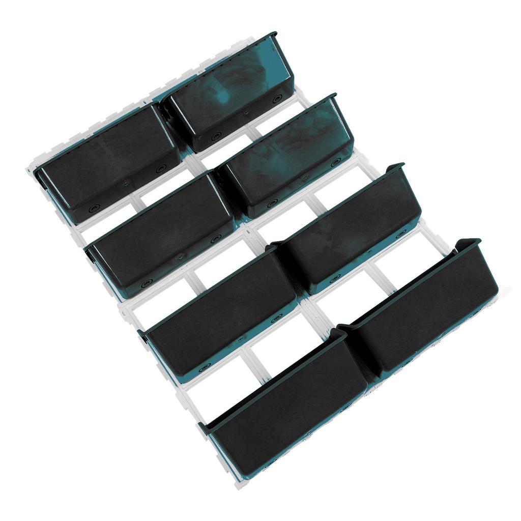 Vertical Wall Planter PP ABS Wall Mounted Hanging Raised Flower Beds for Balcony Patio Fence Porch