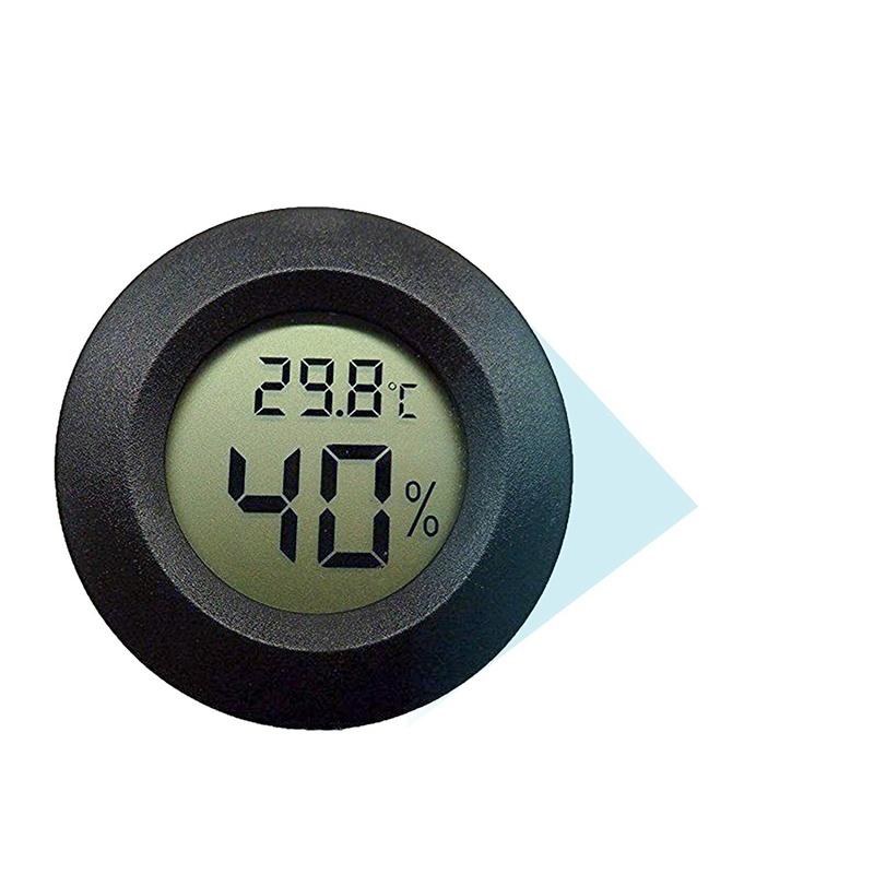 5/1 pezzi Mini igrometro termometro Fahrenheit o Celsius, misuratore digitale LCD, monitor per interni, indicatore rotondo di umidità e temperatura.